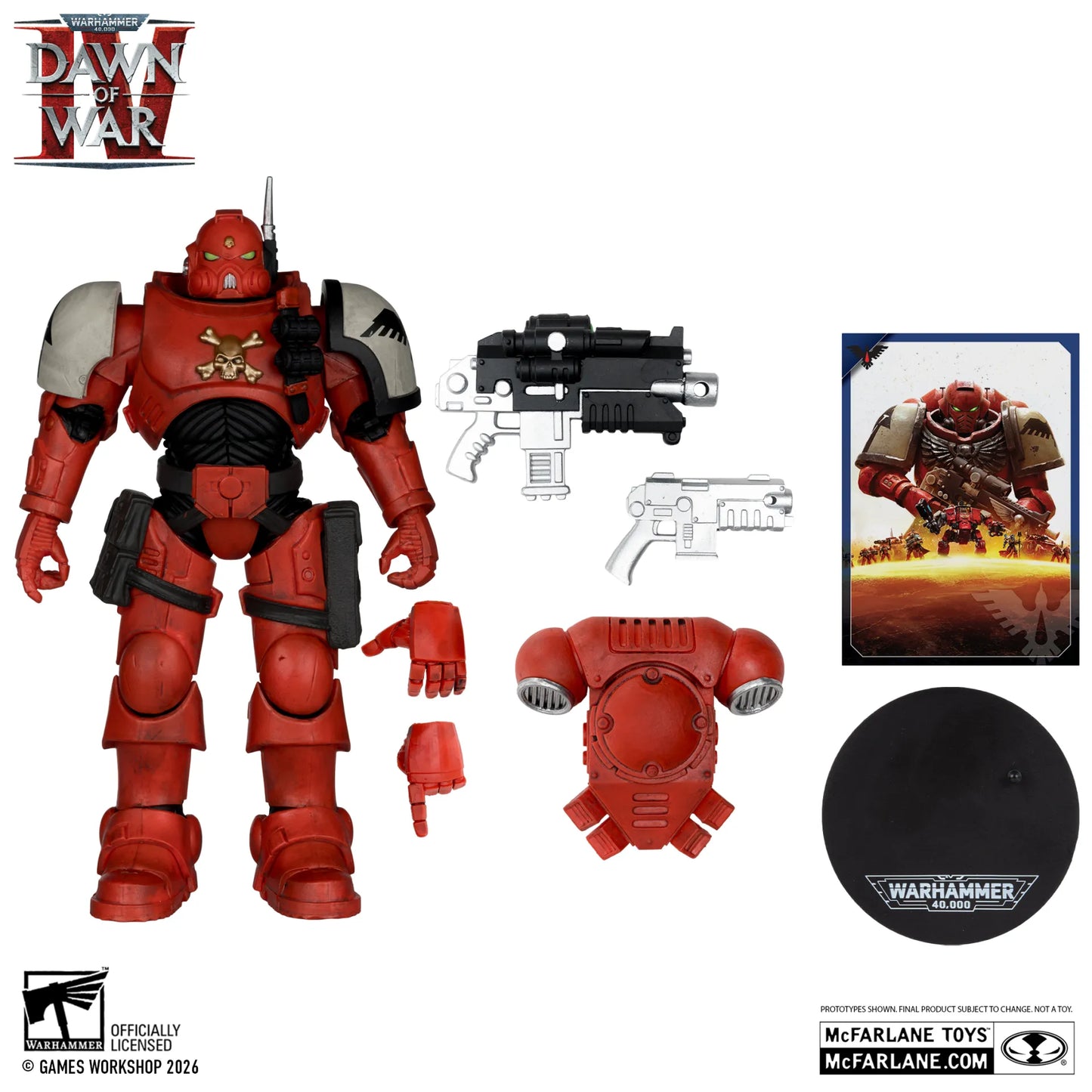 MC FARLANE TOYS - warhammer 40000 7inch  wv12 blood ravens sergeant  infiltrator (dawn of  war 4) action figure