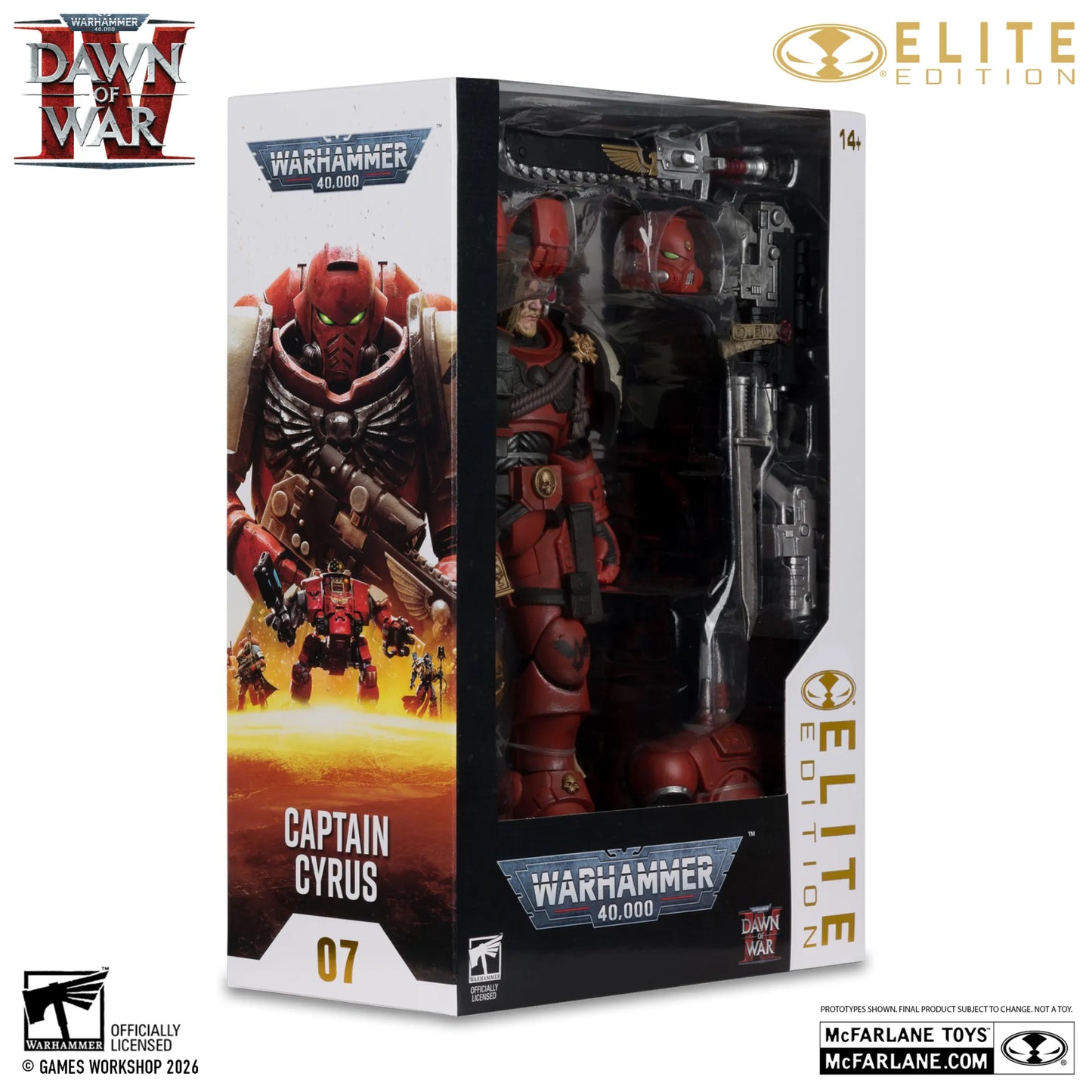 Mc FARLANE TOYS - Mcfarlane Elite 7inch Warhammer 4000 Dawn Of War 4 Captain  Cyrus In Phobos Armor Action Figure