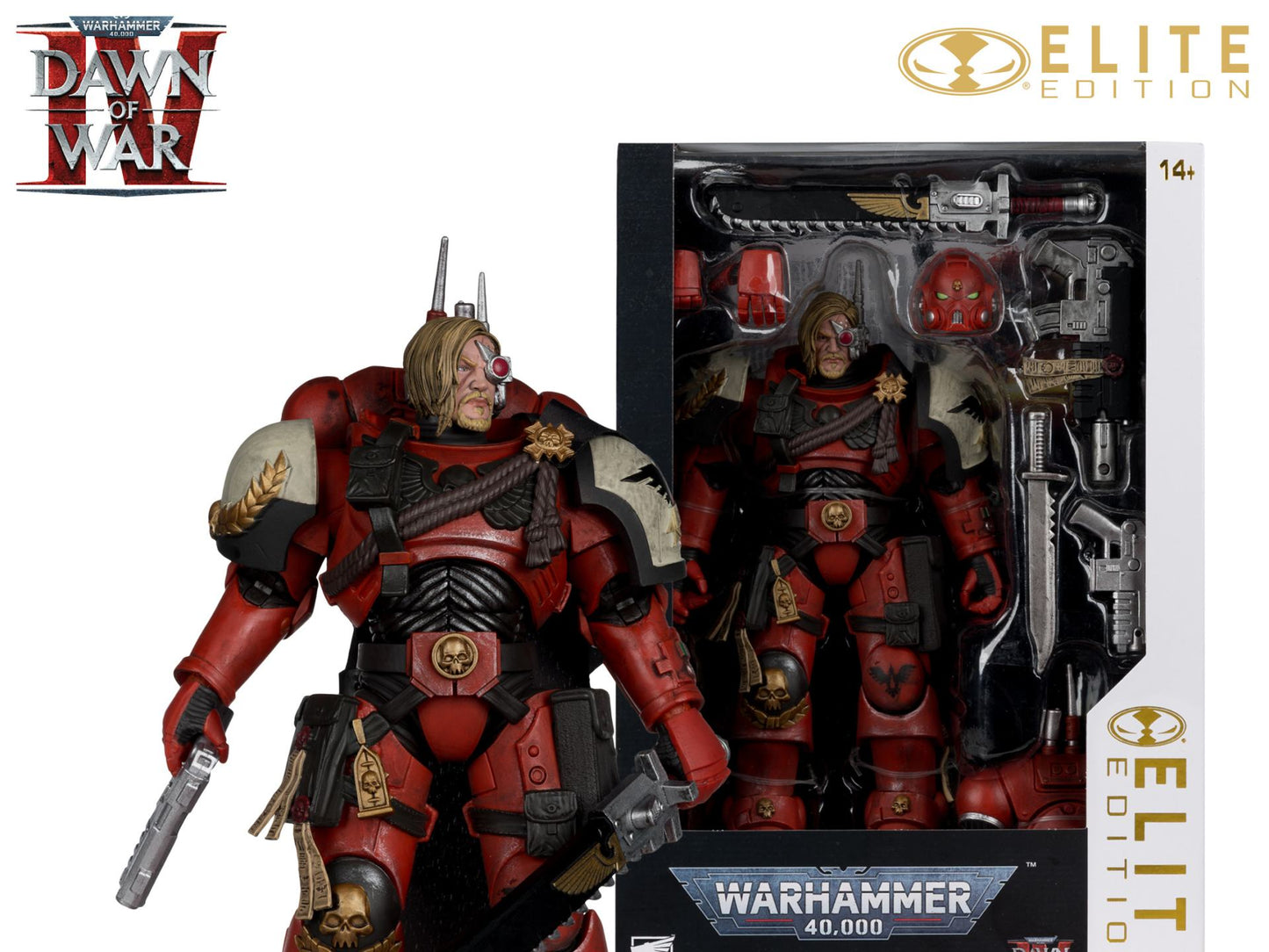 Mc FARLANE TOYS - Mcfarlane Elite 7inch Warhammer 4000 Dawn Of War 4 Captain  Cyrus In Phobos Armor Action Figure