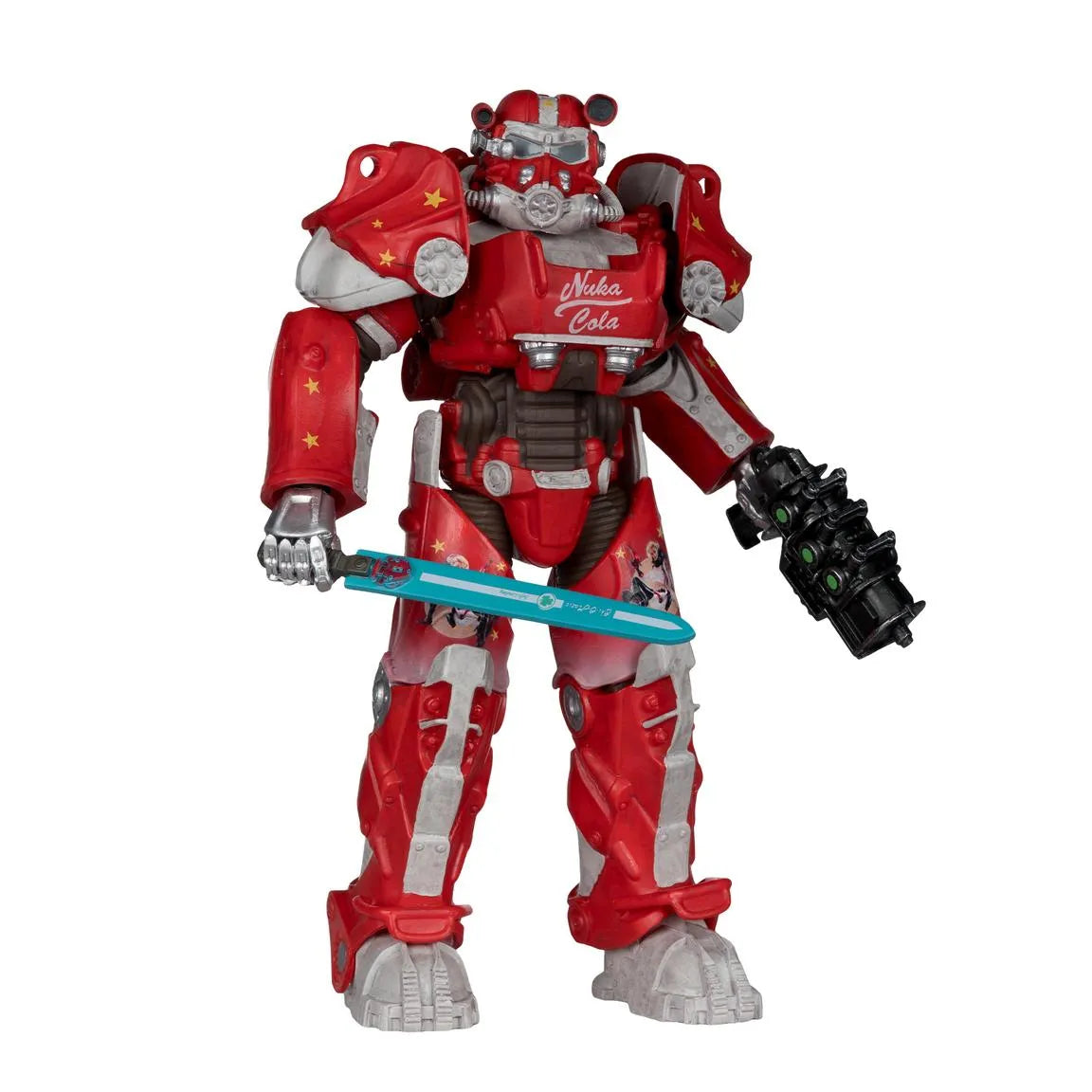 Mc FARLANE TOYS - Mcfarlane Elite 7in Fallout 76 Nuka Cola T-60 Gold  Label Action Figure