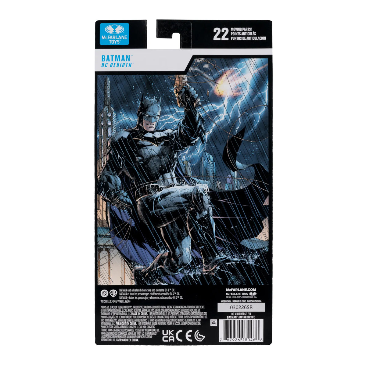 Mc FARLANE TOYS - Dc Multiverse 7inch Batman Rebirth Action Figure