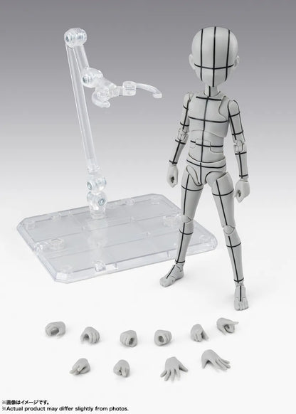 BANDAI - Body-kun Ken Sugimori Edition Wireframe(gray) Shf