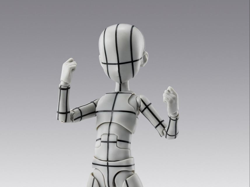 BANDAI - Body-kun Ken Sugimori Edition Wireframe(gray) Shf