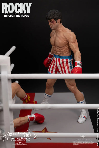 SLYSTALLONESHOP - Rocky Over Drago Through The Ropes 1/10 Statue