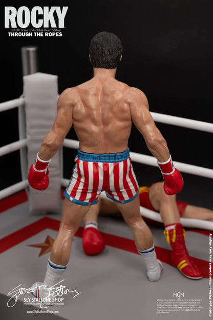 SLYSTALLONESHOP - Rocky Over Drago Through The Ropes 1/10 Statue