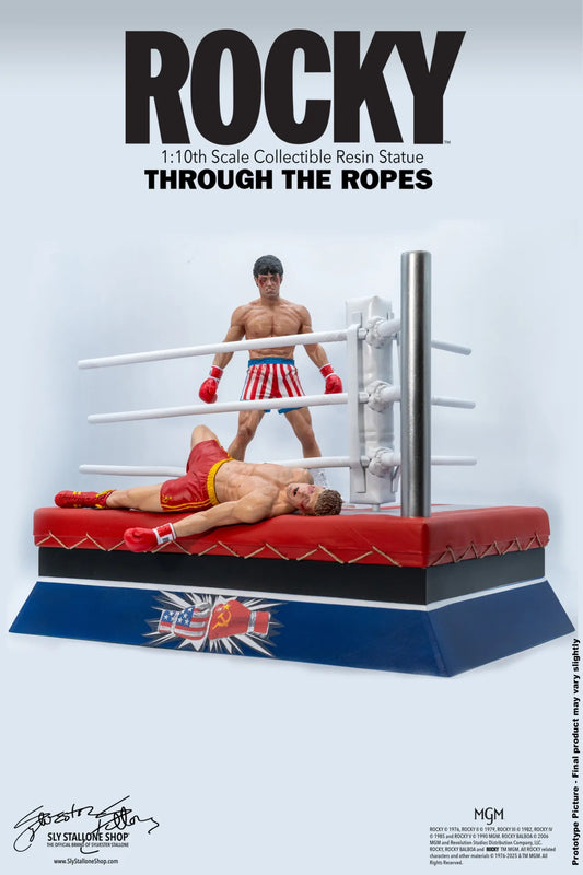 SLYSTALLONESHOP - Rocky Over Drago Through The Ropes 1/10 Statue