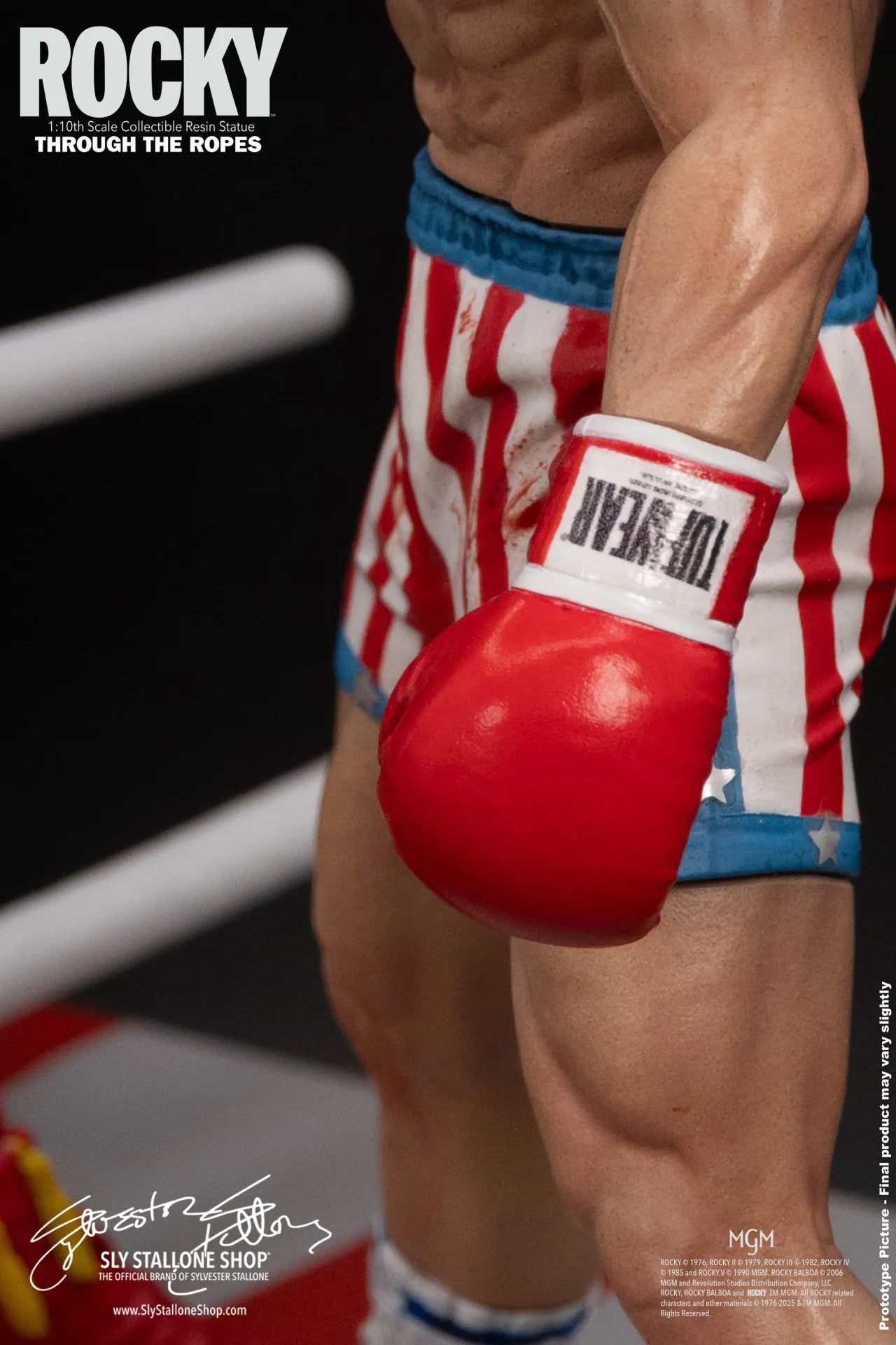 SLYSTALLONESHOP - Rocky Over Drago Through The Ropes 1/10 Statue