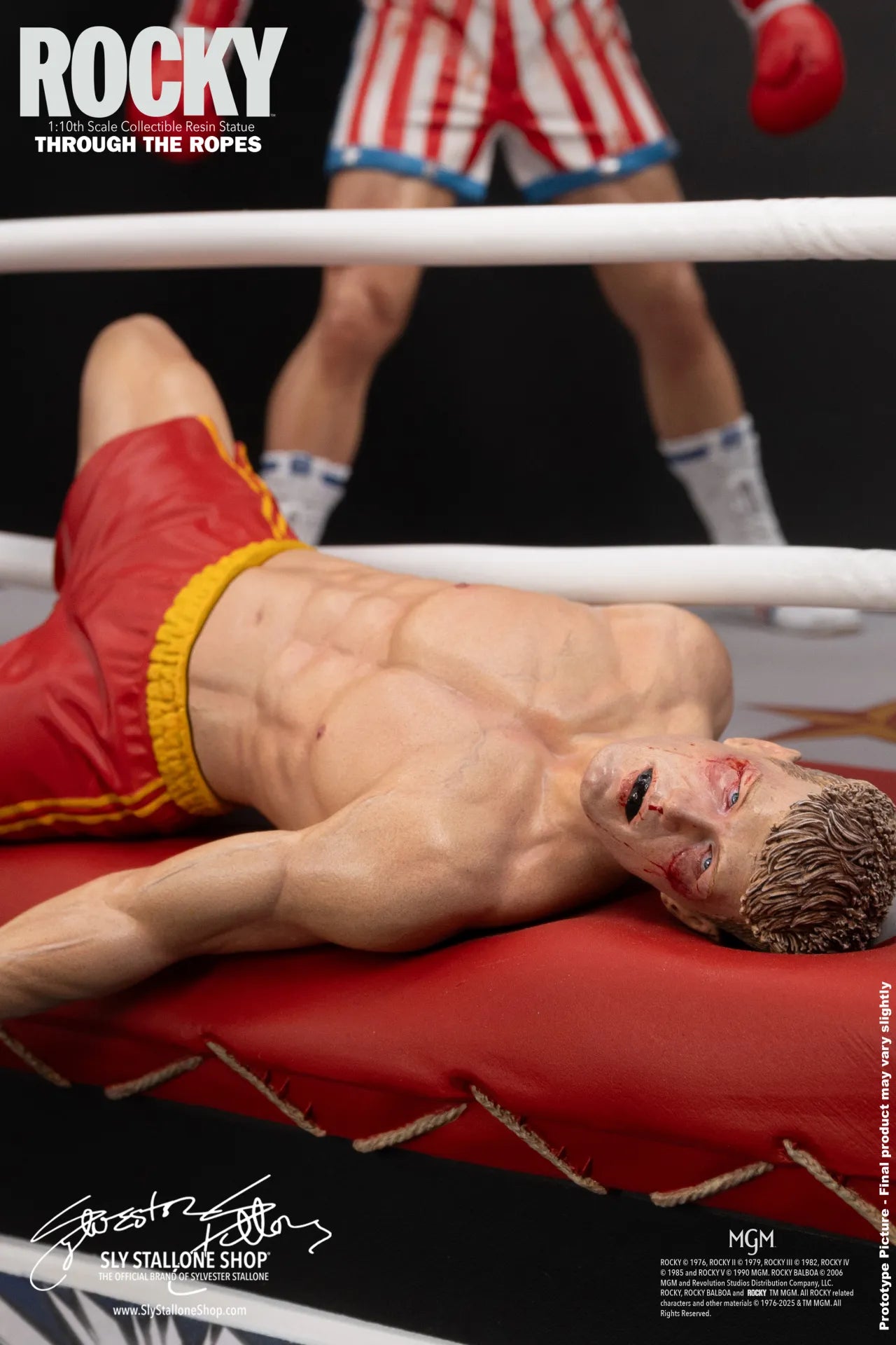 SLYSTALLONESHOP - Rocky Over Drago Through The Ropes 1/10 Statue