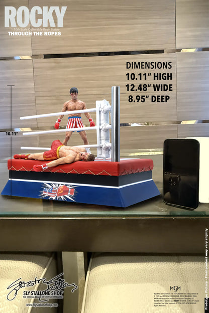 SLYSTALLONESHOP - Rocky Over Drago Through The Ropes 1/10 Statue