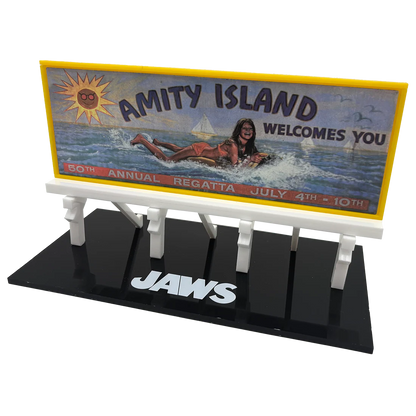 FACTORY ENTERTAINMENT - Jaws Amity Island Billboard Scaled Prop Replica