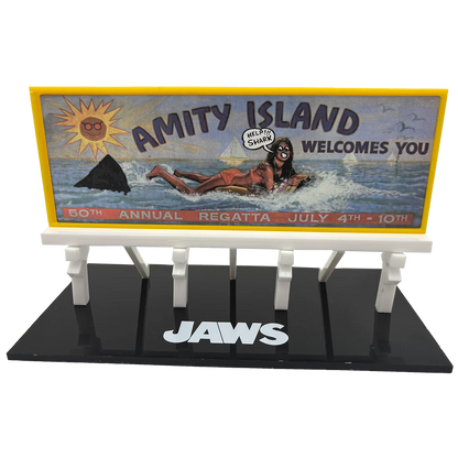 FACTORY ENTERTAINMENT - Jaws Amity Island Billboard Scaled Prop Replica