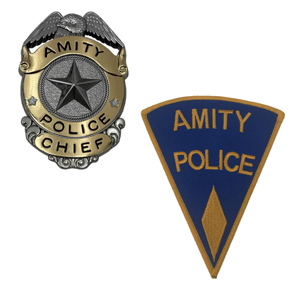 FACTORY ENTERTAINMENT - Jaws Amity Island Police Chief Badge/patch Ltd Ed Prop Replica