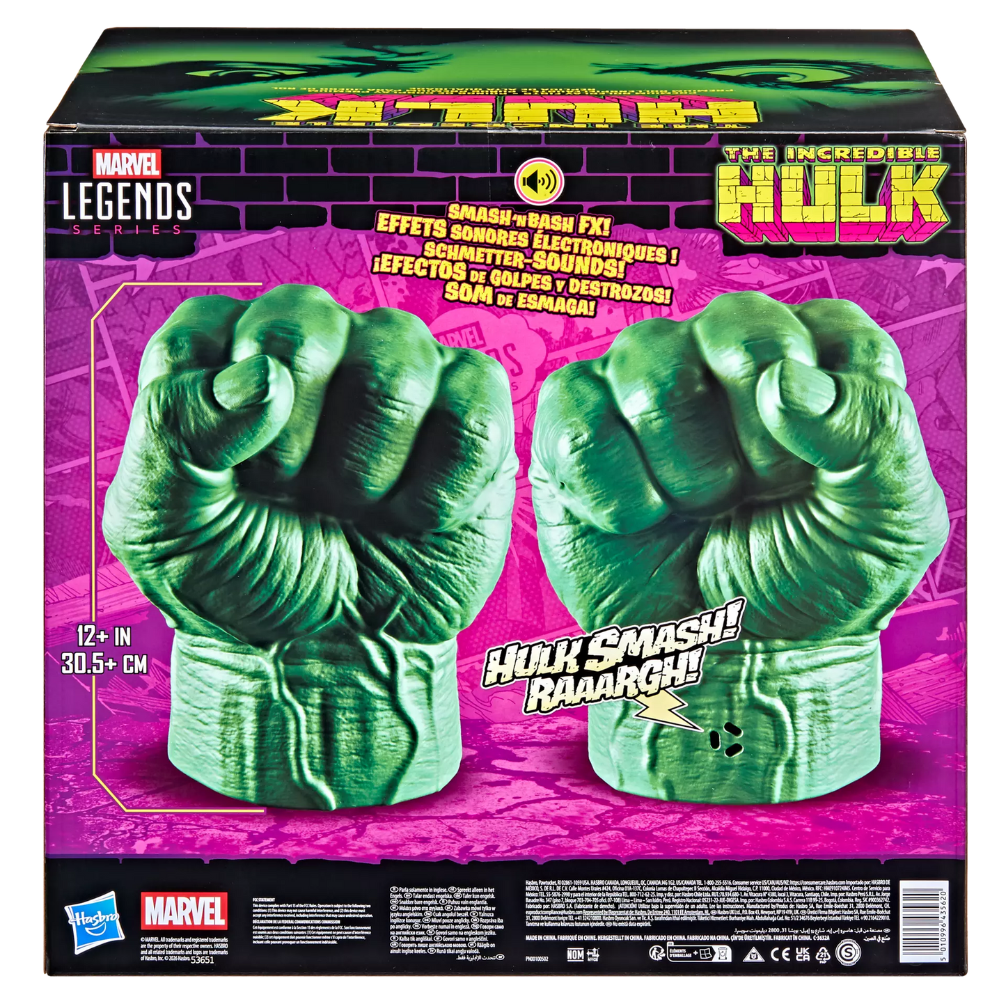 HASBRO - Marvel Legends Incredible Hulk Electronic Fists