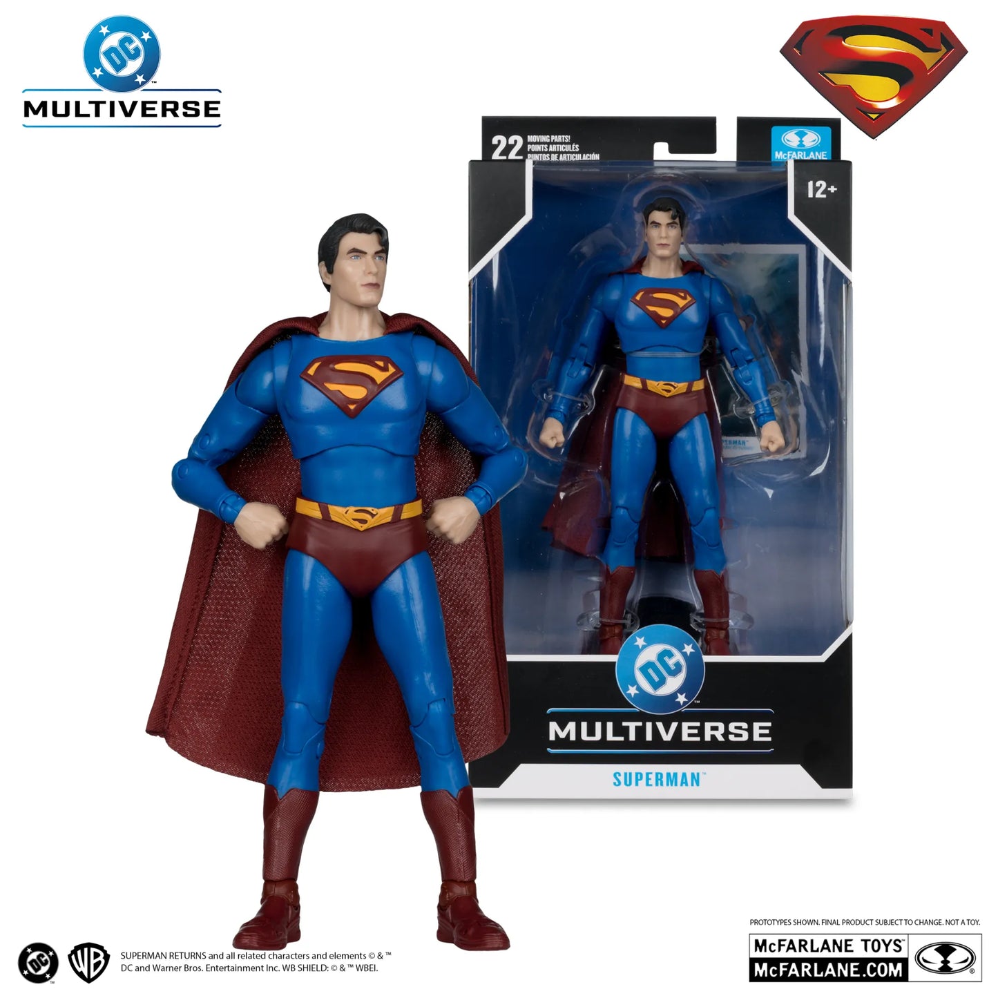 Mc FARLANE TOYS - Dc Theatrical 7inch Superman Returns 2006 Action Figure
