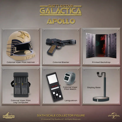 FACTORY ENTERTAINMENT - Battlestar Galactica 1/6 Scale Captain Apollo Figure