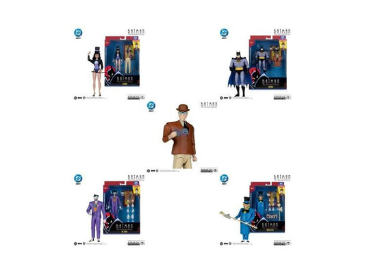 Mc FARLANE - Dc Direct Batman Animated Build-a-figure Wave 7 Action Figure Set (4)