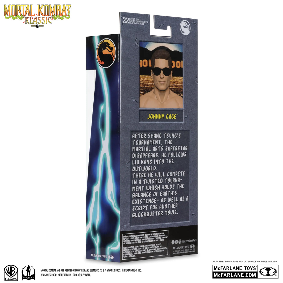 Mc FARLANE TOYS - Mortal Kombat Klassics 7inch Wave 4 Johnny Cage Action Figure