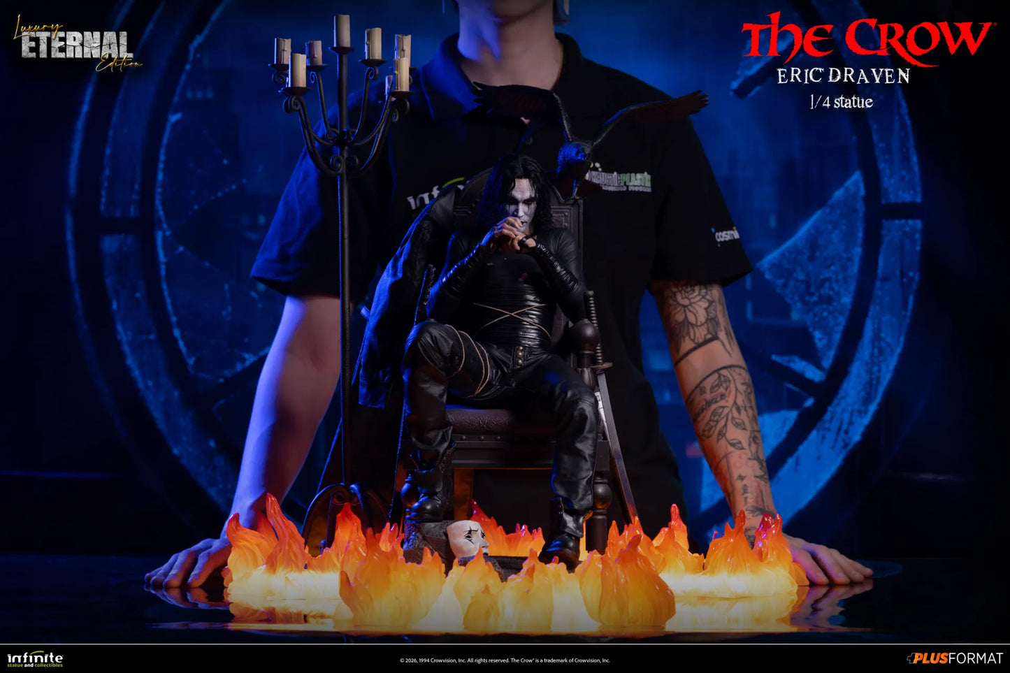 INFINITE STATUE - The Crow Eric Draven Luxury Eternal Edition 1/4 Plus Format Statue