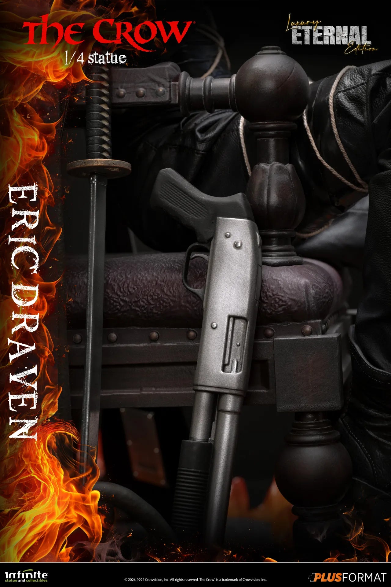 INFINITE STATUE - The Crow Eric Draven Luxury Eternal Edition 1/4 Plus Format Statue
