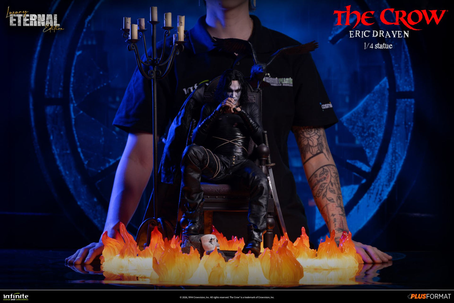 INFINITE STATUE - The Crow Eric Draven Luxury Eternal Edition 1/4 Plus Format Statue