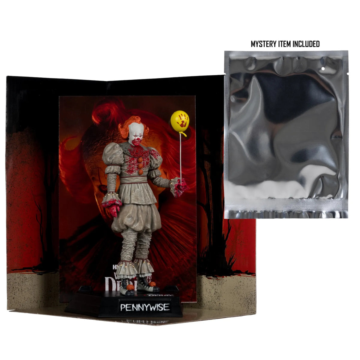 Mc FARLANE TOYS - Movie Maniacs 6inch Posed Welcome To Derry Wv2 Pennywise Bloody