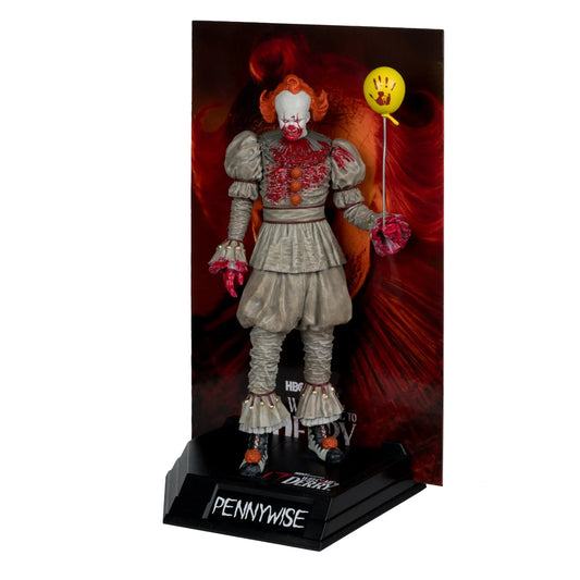 Mc FARLANE TOYS - Movie Maniacs 6inch Posed Welcome To Derry Wv2 Pennywise Bloody