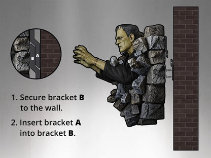 HOLLYWOOD COLLECTIBLES - Frankenstein Lifesize Wall Sculpture