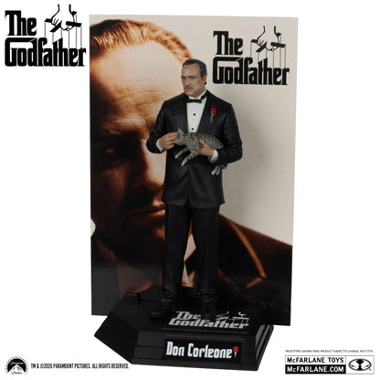 Mc FARLANE TOYS - Movie Maniacs Don Corleone The Godfather 6inch Posed Figure
