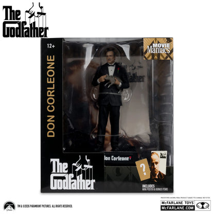 Mc FARLANE TOYS - Movie Maniacs Don Corleone The Godfather 6inch Posed Figure