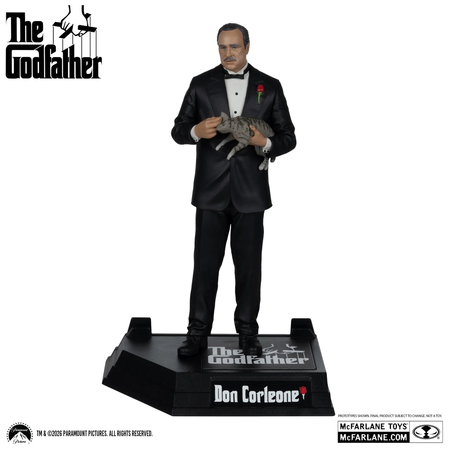 Mc FARLANE TOYS - Movie Maniacs Don Corleone The Godfather 6inch Posed Figure