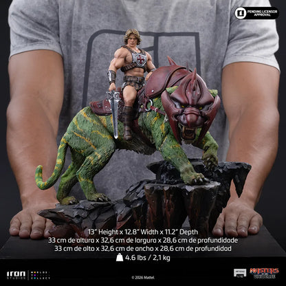 IRON STUDIOS - Masters Of The Universe 2026 He-man And Battlecat 1/10 Statue