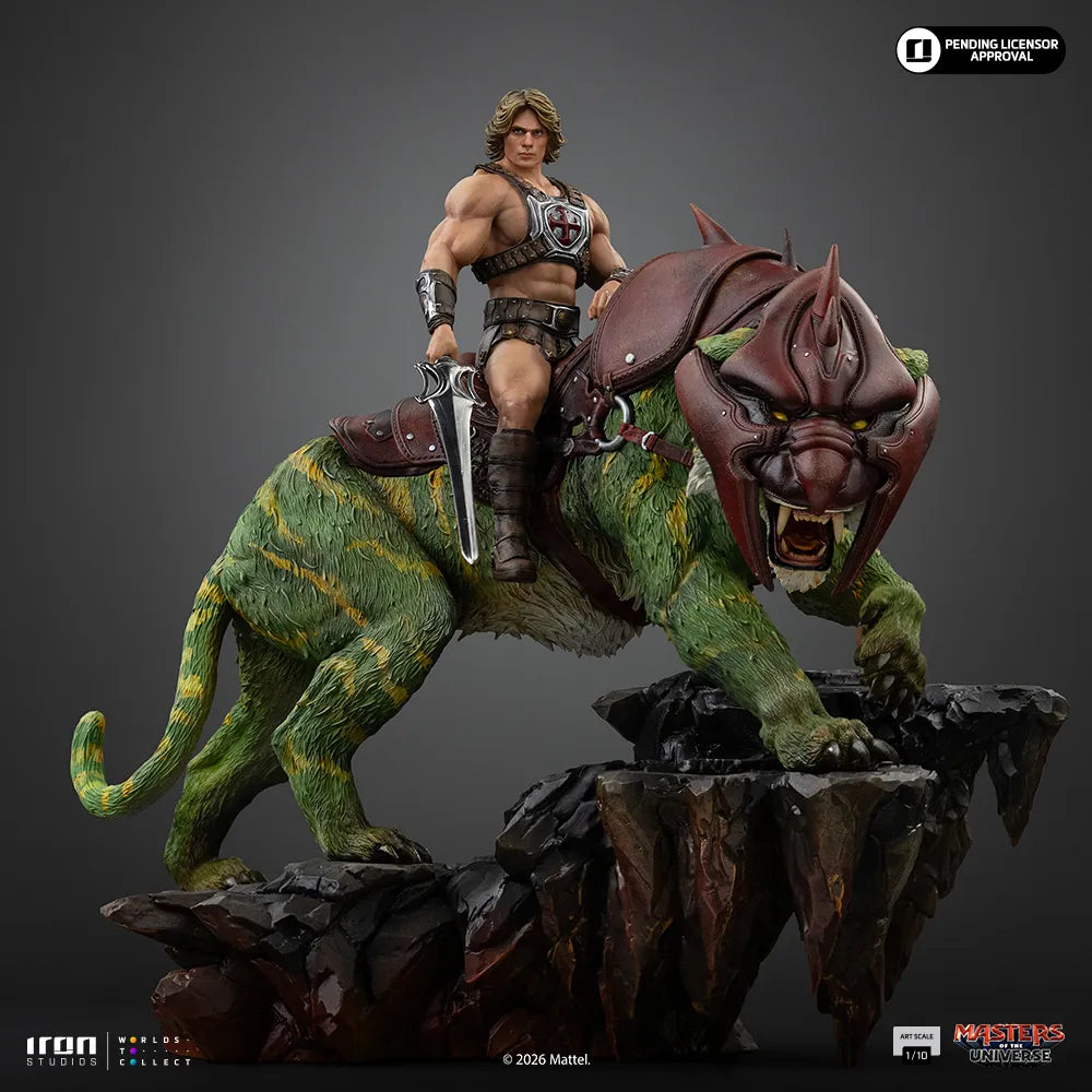 IRON STUDIOS - Masters Of The Universe 2026 He-man And Battlecat 1/10 Statue