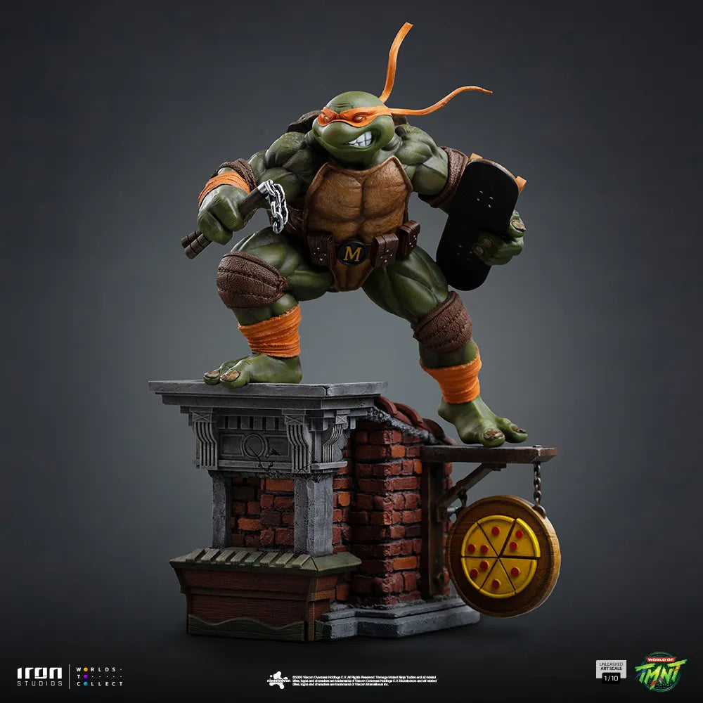 IRON STUDIOS - Teenage Mutant Ninja Turtles Michelangelo Unleashed 1/10 Statue