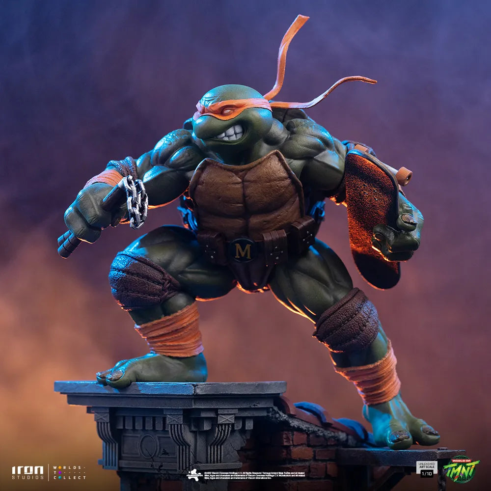 IRON STUDIOS - Teenage Mutant Ninja Turtles Michelangelo Unleashed 1/10 Statue
