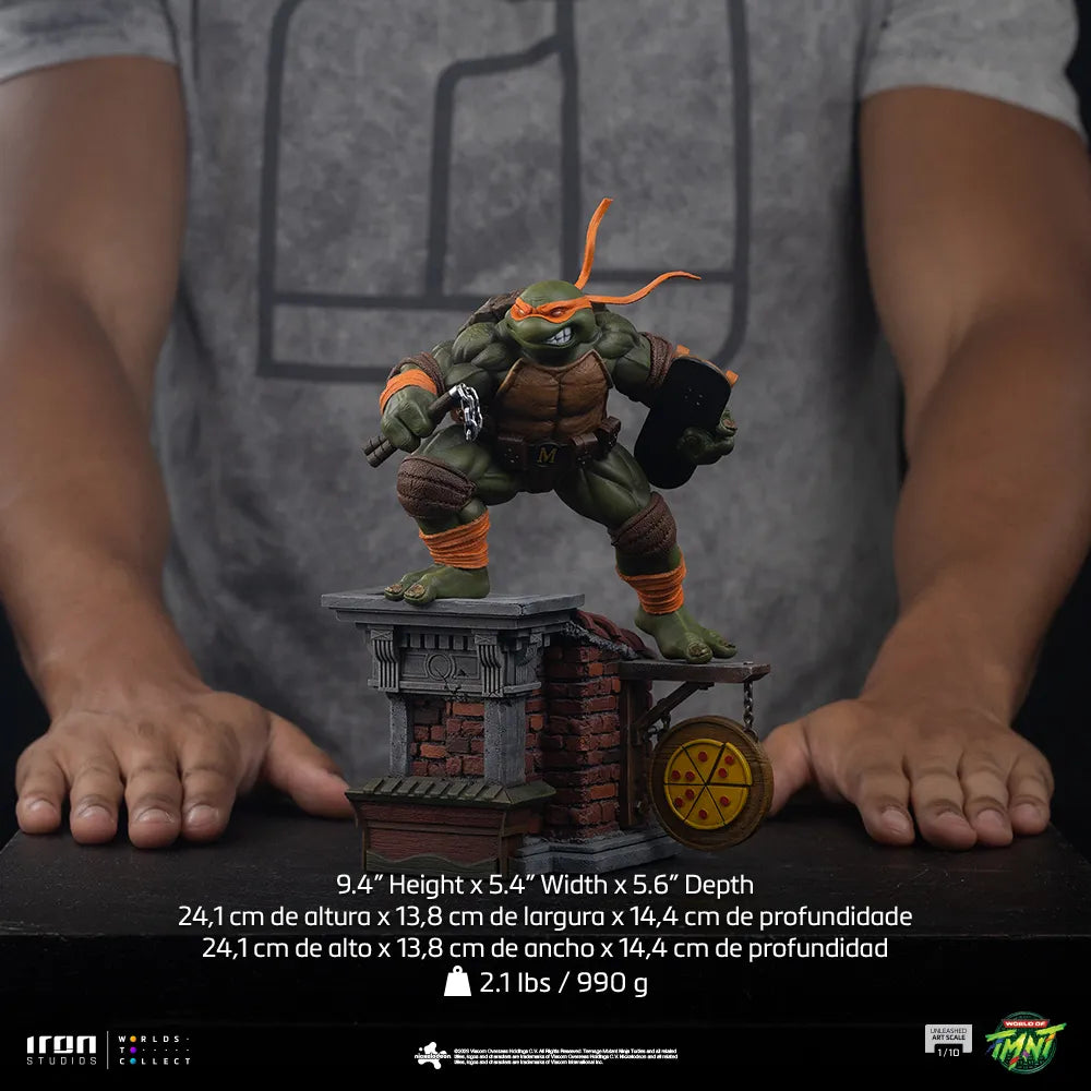 IRON STUDIOS - Teenage Mutant Ninja Turtles Michelangelo Unleashed 1/10 Statue