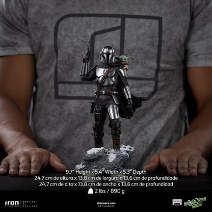 IRON STUDIOS - Mandalorian & Grogu Movie The Mandalorian 1/10 Statue
