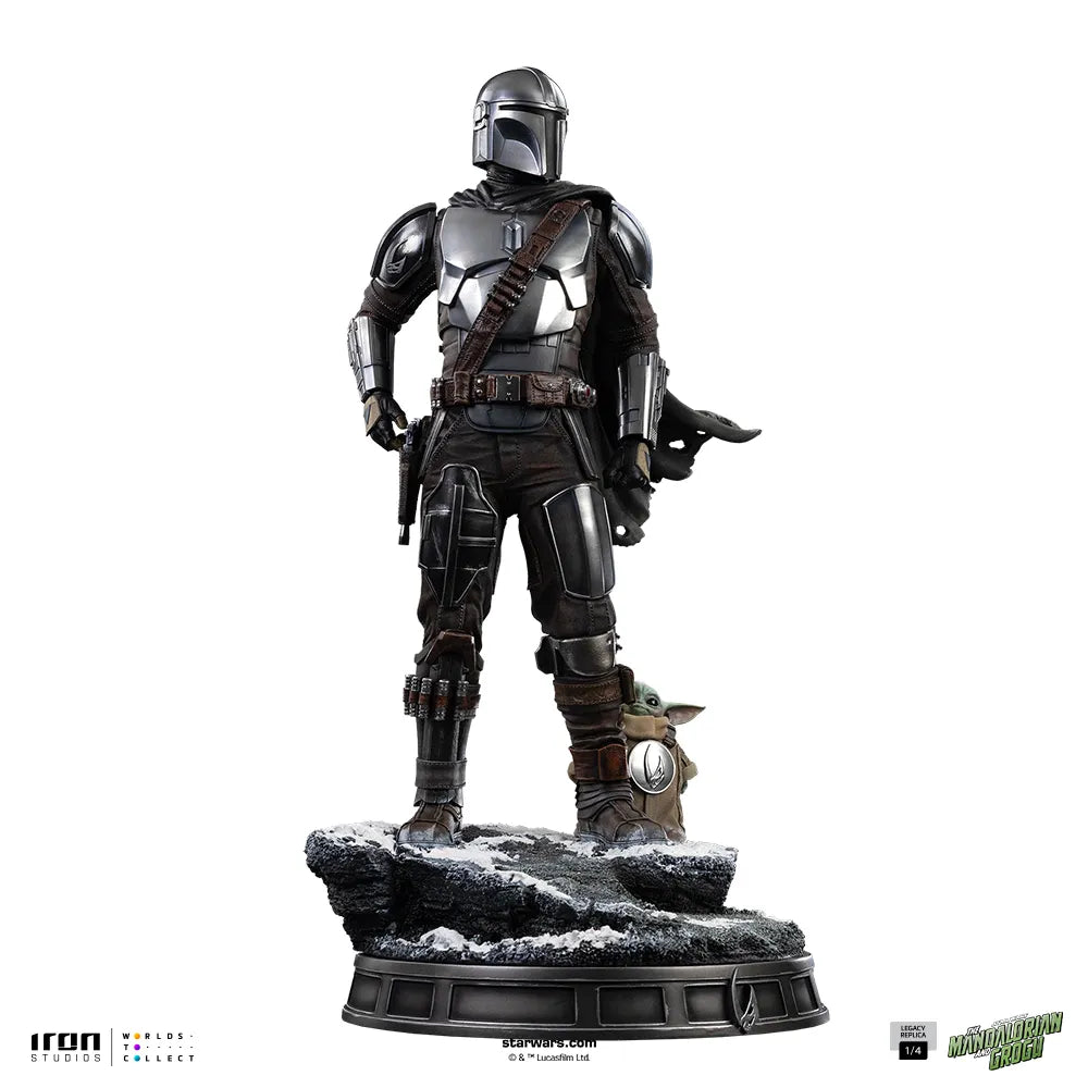 IRON STUDIOS - Mandalorian & Grogu Movie The Mandalorian Legacy Replica 1/4 Statue