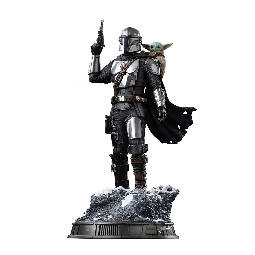 IRON STUDIOS - Mandalorian & Grogu Movie The Mandalorian Legacy Replica 1/4 Statue