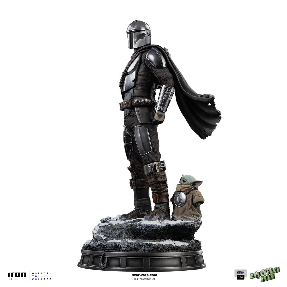 IRON STUDIOS - Mandalorian & Grogu Movie The Mandalorian Legacy Replica 1/4 Statue