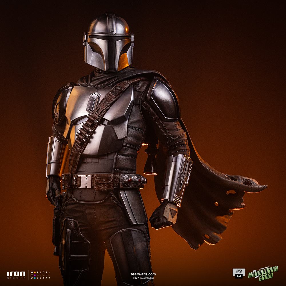IRON STUDIOS - Mandalorian & Grogu Movie The Mandalorian Legacy Replica 1/4 Statue
