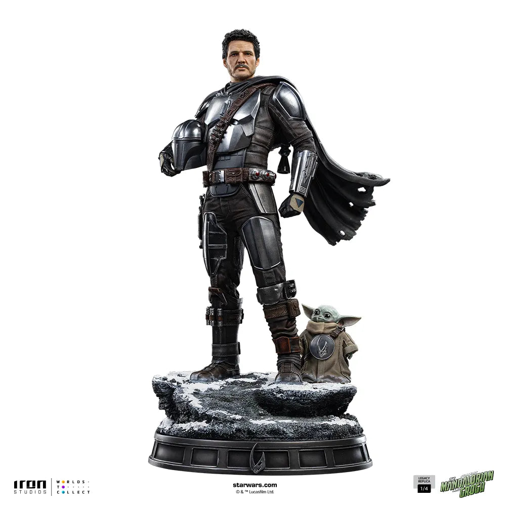 IRON STUDIOS - Mandalorian & Grogu Movie The Mandalorian Legacy Replica 1/4 Statue