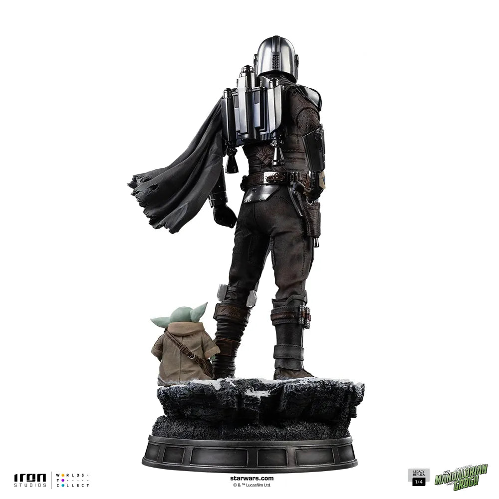 IRON STUDIOS - Mandalorian & Grogu Movie The Mandalorian Legacy Replica 1/4 Statue