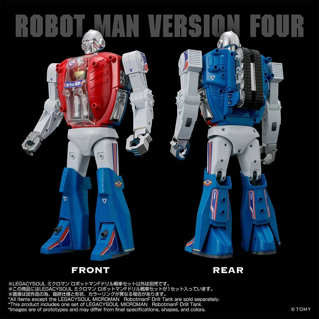 TAKARA TOMY - Legacysoul Microman Robotman F-drill Tank Set