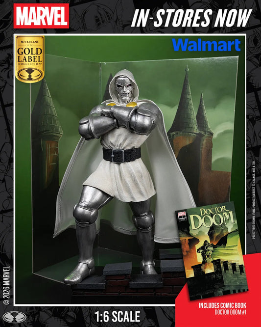 Mc FARLANE TOYS - Marvel Collection 1:6 Wv8 Doctor Doom #1 Future Foundation Gold Label Figure