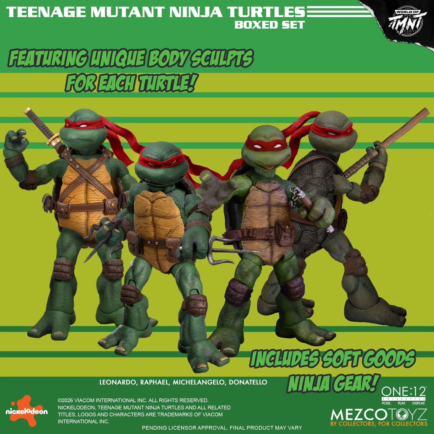 MEZCO - One 12 Collective Teenage Mutant Ninja Turtles Figures Box Set