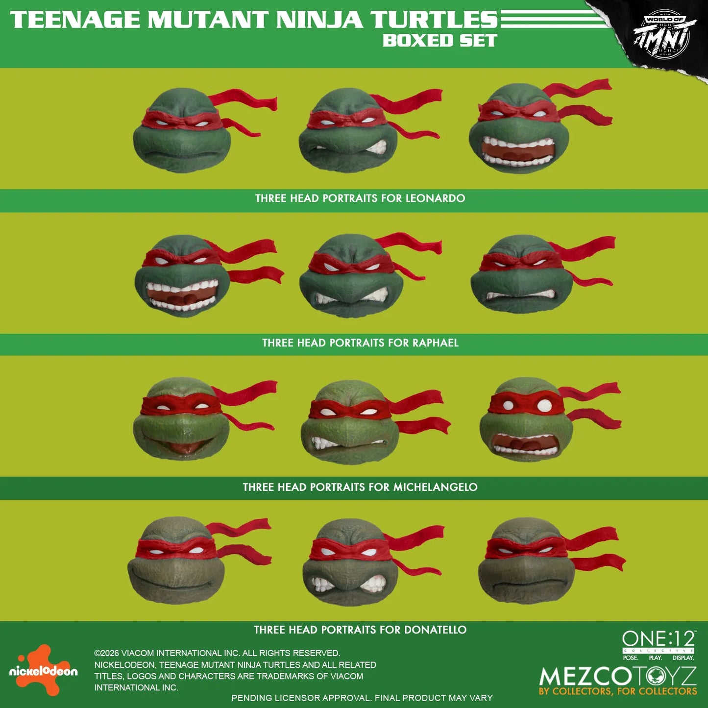 MEZCO - One 12 Collective Teenage Mutant Ninja Turtles Figures Box Set