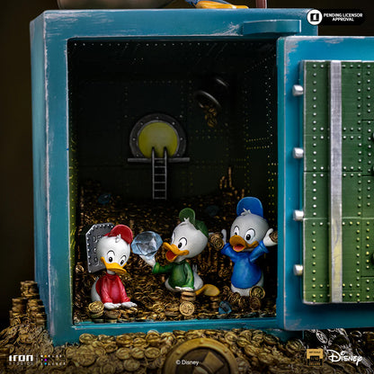 IRON STUDIOS - Duck Tales Uncle Scrooge Mcduck And Nephews 1/10 Statue