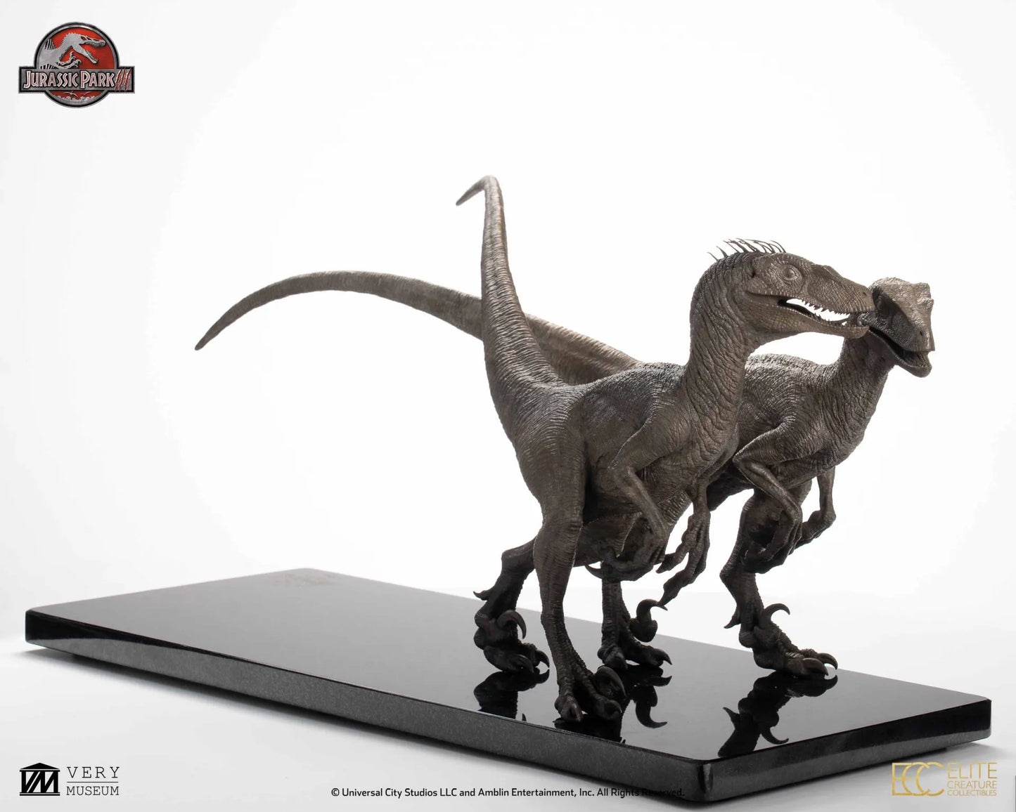 ECC - Jurassic Park 3 Pair Of Velociraptors 1/8 Scale Bronze