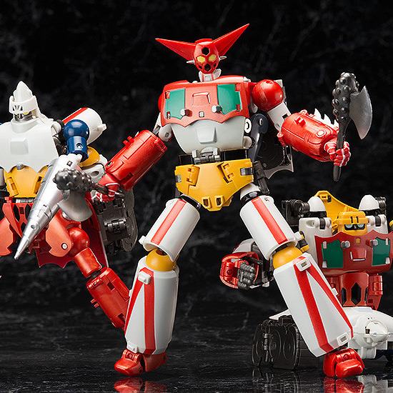 FREEING - Getter Robo Dynamic Change R Getter Robo Action Figure Set