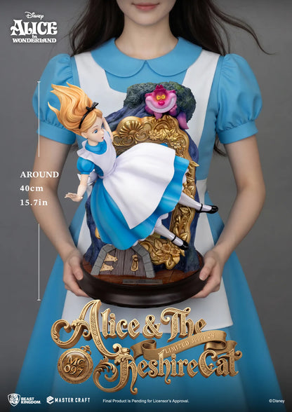 BEAST KINGDOM - Alice In Wonderland & The Cheshire Cat Master Craft Statue